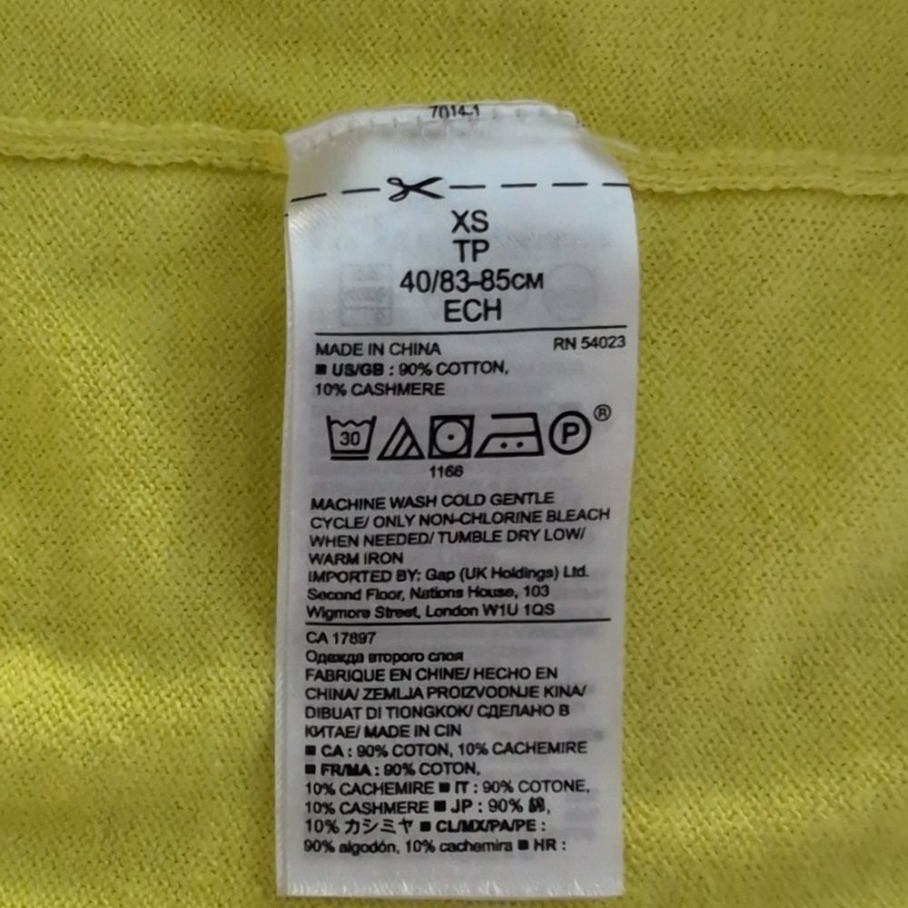 Banana Republic Neon Yellow Women's Cardigan - Picture 14 of 14